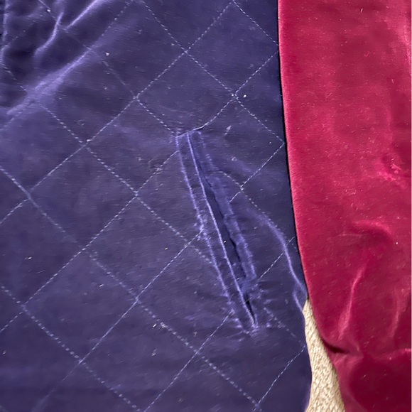 Laura Jefferies Hooded Full Zip Velvet Color Block Puffer Jacket, Women’s Medium - Picture 7 of 10